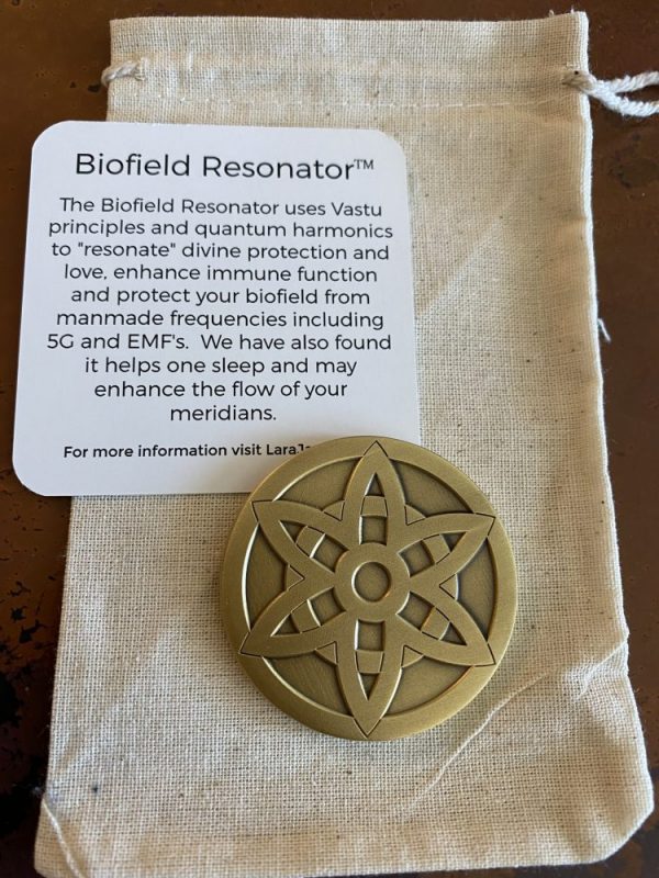 Lara Jaye Biofield Resonator Pendant™ Antique Bronze backside