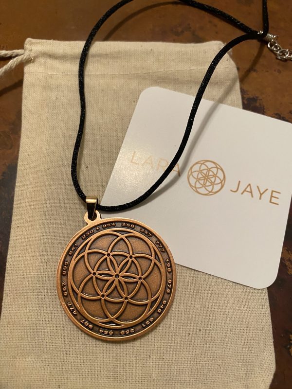 lara jaye rose gold necklace light language infused jewelry