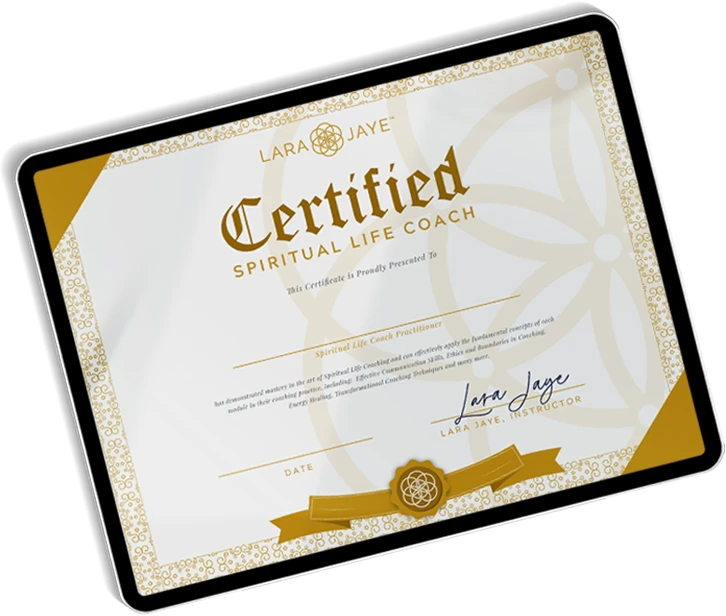 Certified Spiritual Life Coach certificate
