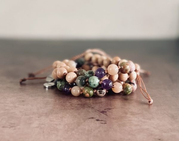 lara jaye signature mala bracelet stacked